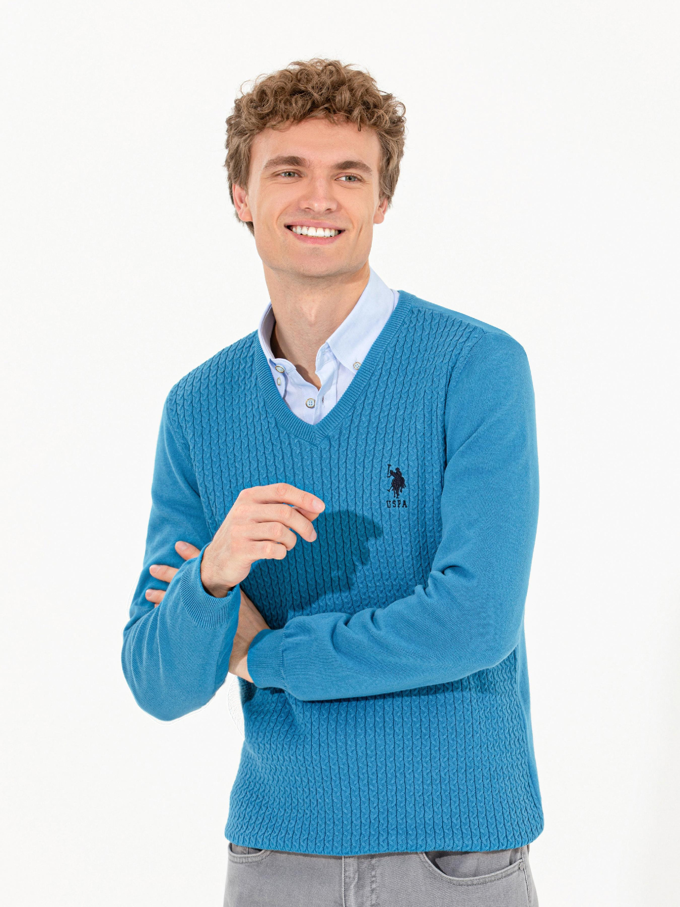 Джемпер US Polo модель G081GL0TK.000.1428982.VR077 Фото