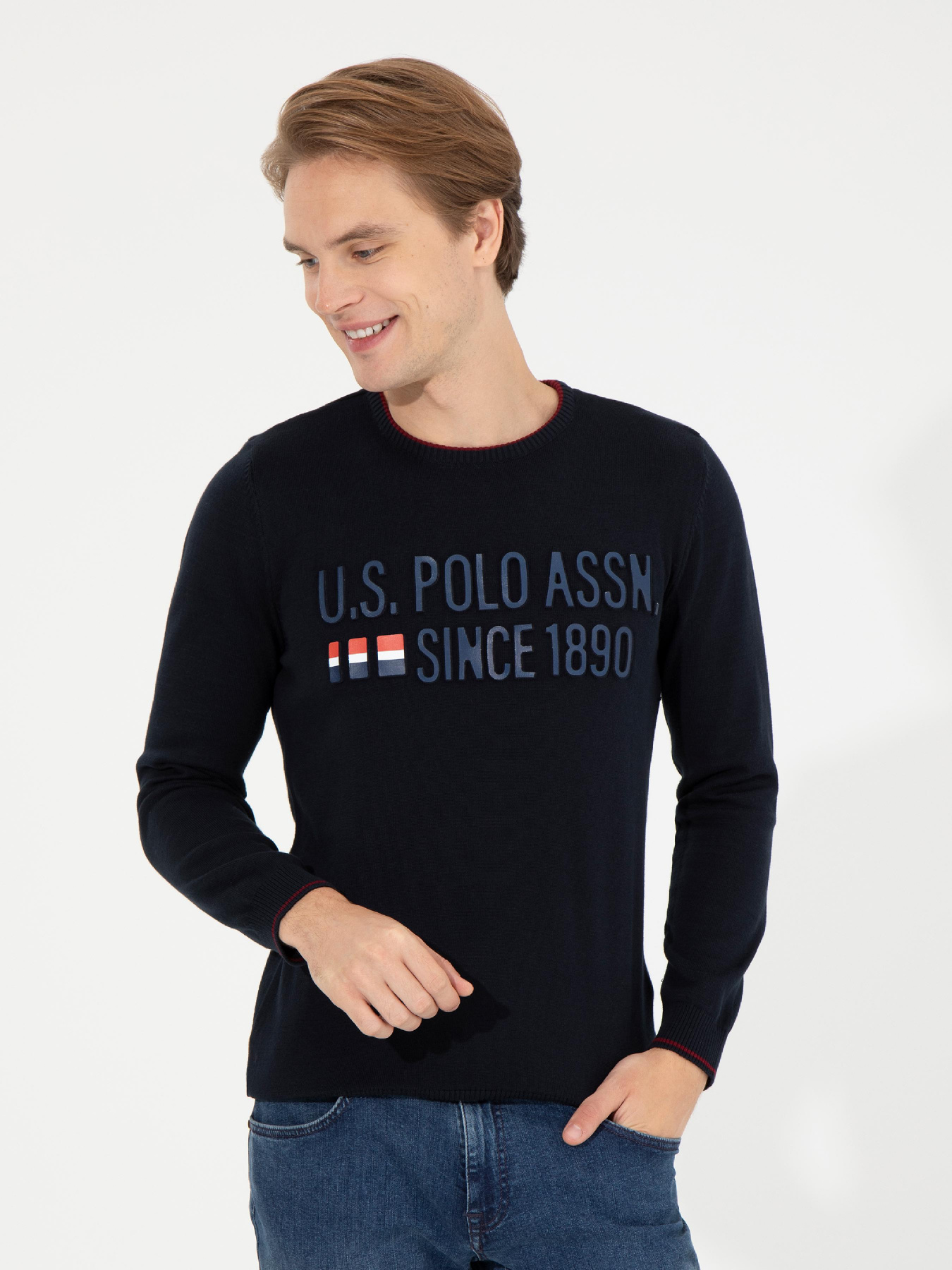 Джемпер US Polo модель G081SZ0TK.000.1454550.VR033 Фото