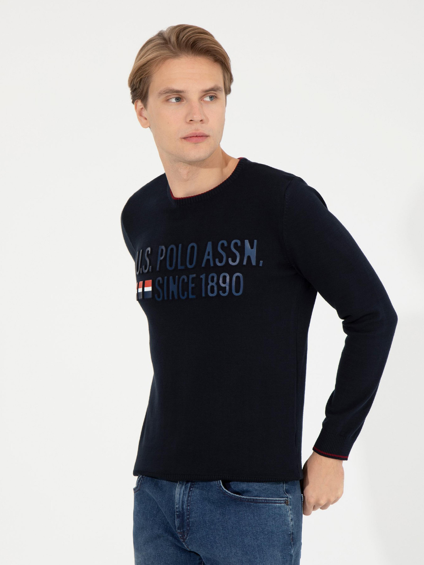 Джемпер US Polo модель G081SZ0TK.000.1454550.VR033 Джемпер US Polo модель G081SZ0TK.000.1454550.VR033 Фото