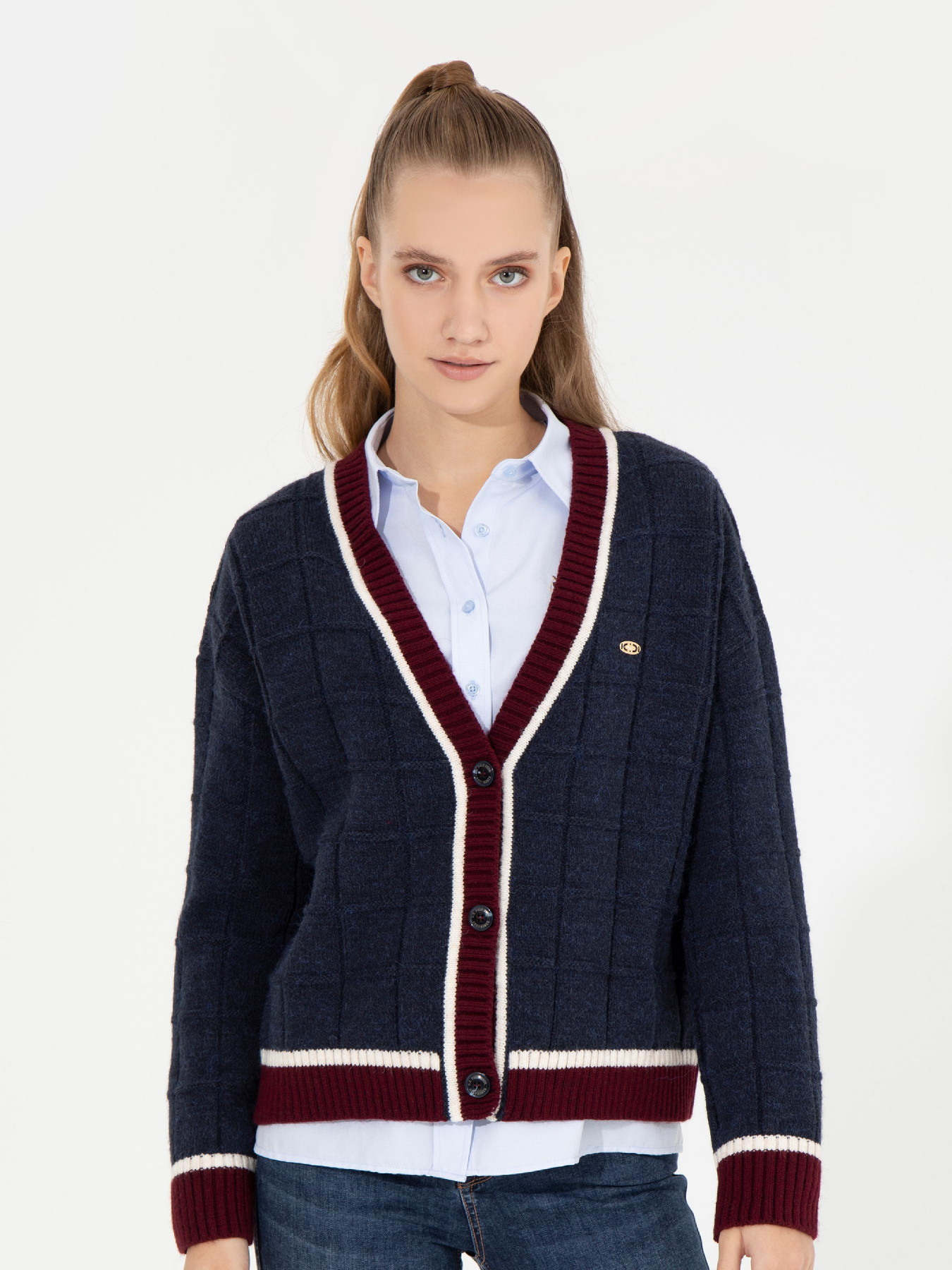 Кардиган US Polo модель G082SZ0TH.000.1452732.VR033 Фото