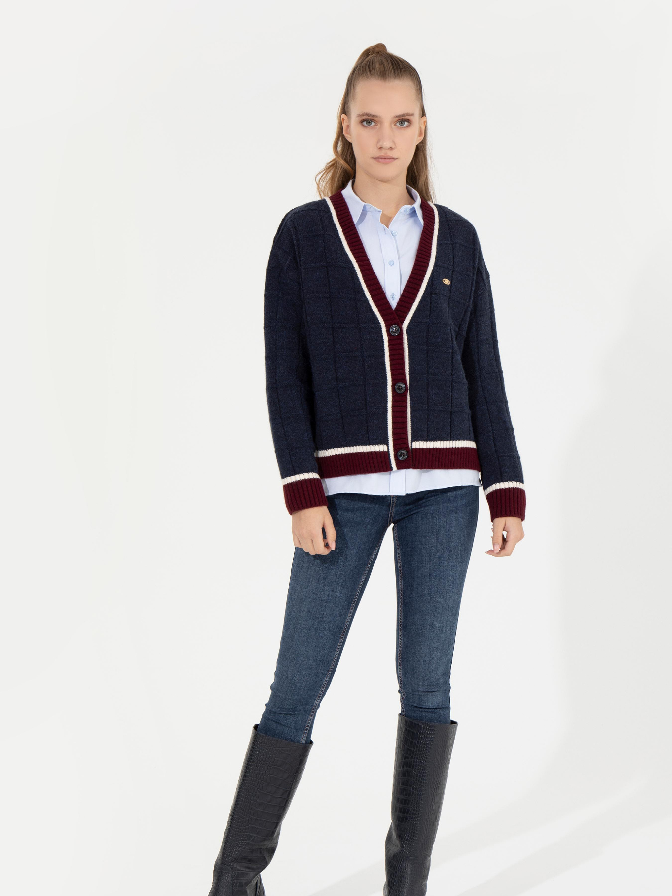 Кардиган US Polo модель G082SZ0TH.000.1452732.VR033 Фото