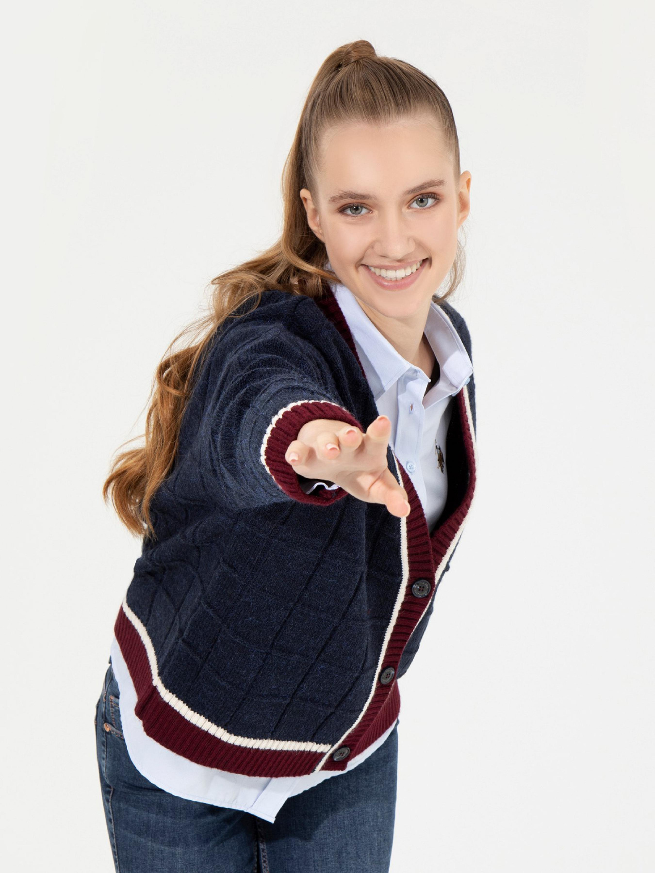 Кардиган US Polo модель G082SZ0TH.000.1452732.VR033 Фото