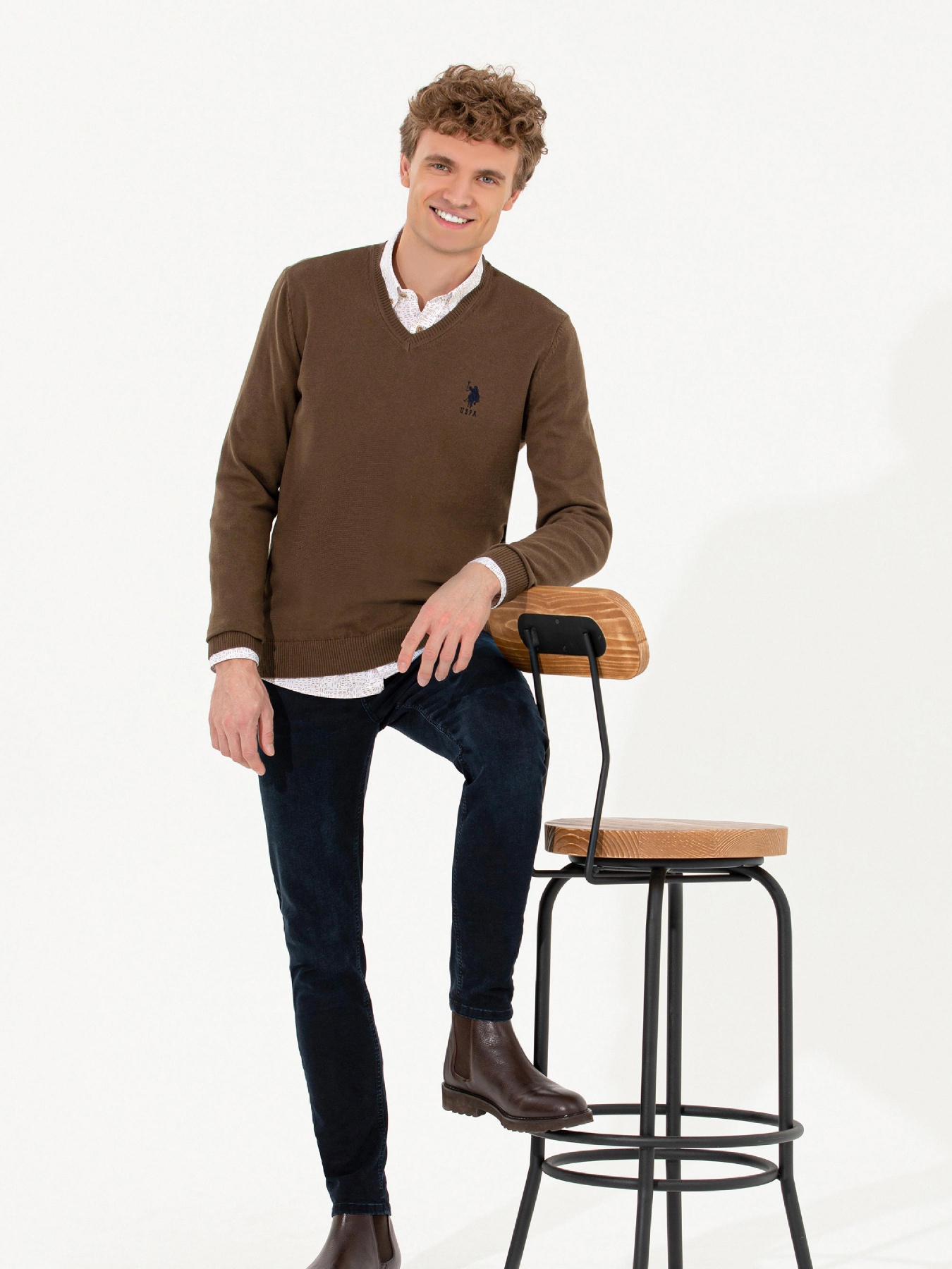 Джемпер US Polo модель G081GL0TK.000.1428987.VR153 Джемпер US Polo модель G081GL0TK.000.1428987.VR153 Фото