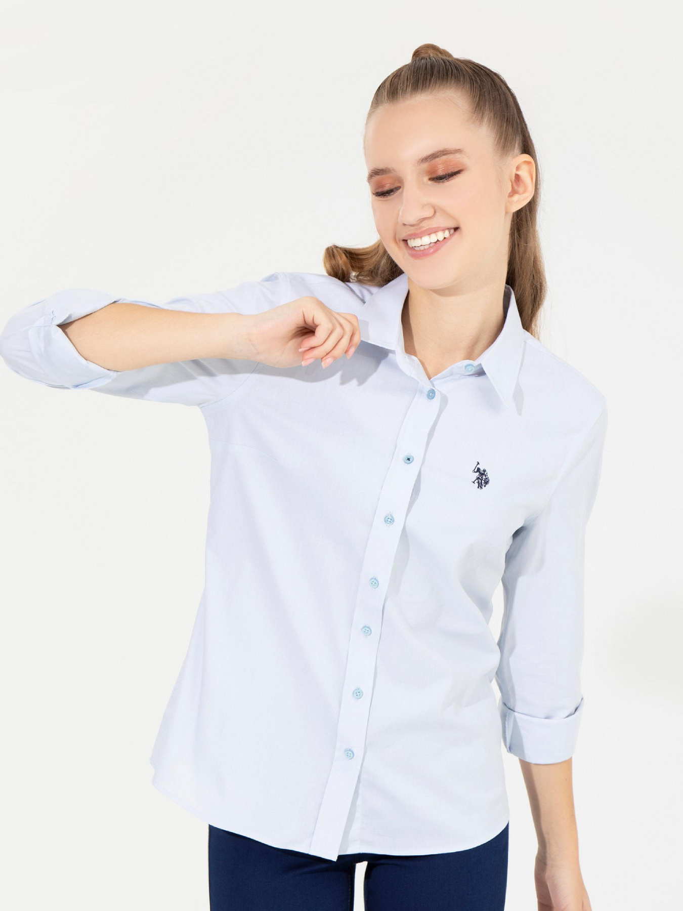 Рубашка US Polo модель G082SZ004.000.1450223.VR003 Фото