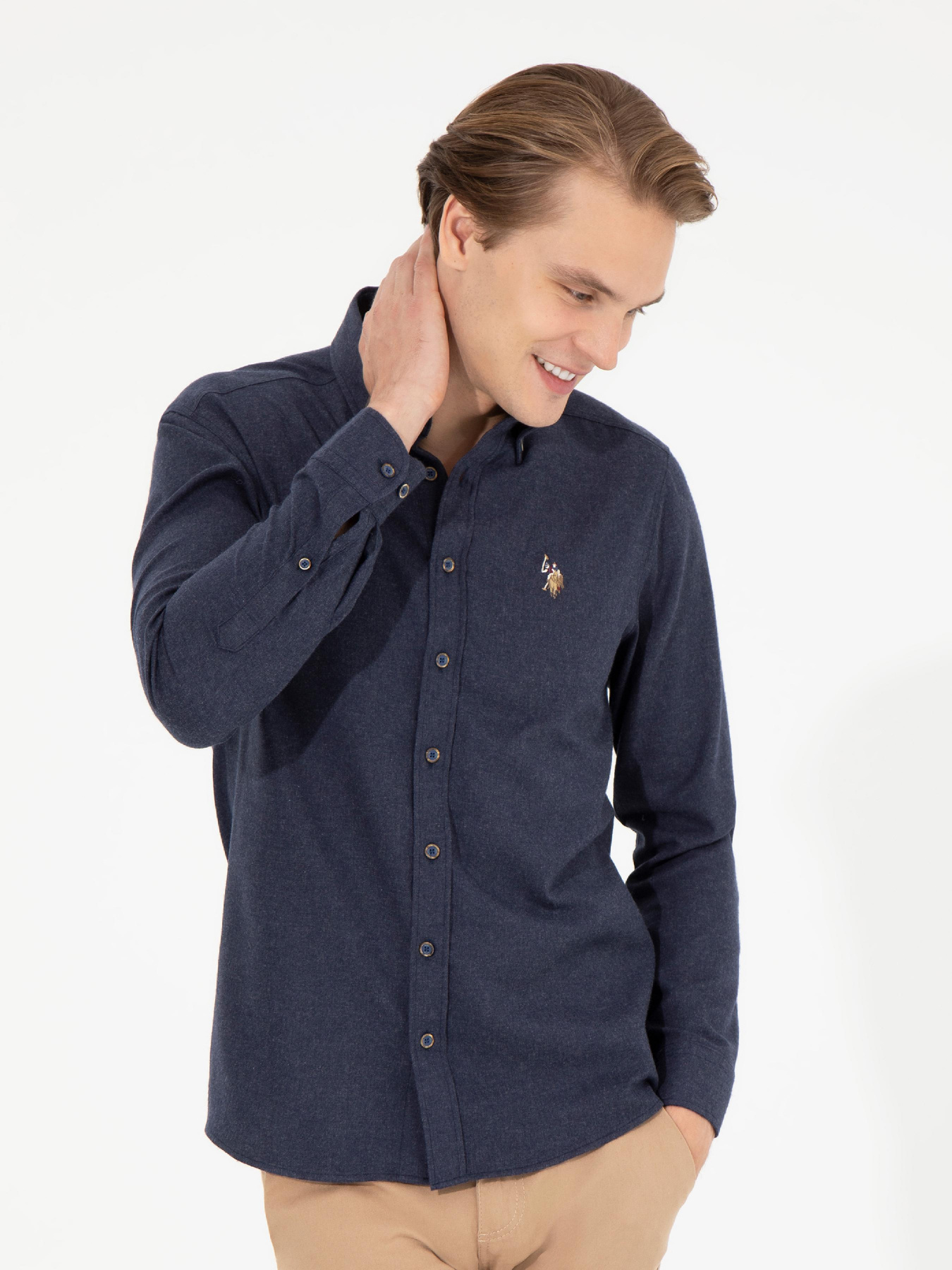 Рубашка US Polo модель G081SZ004.000.1450251.VR033 Фото