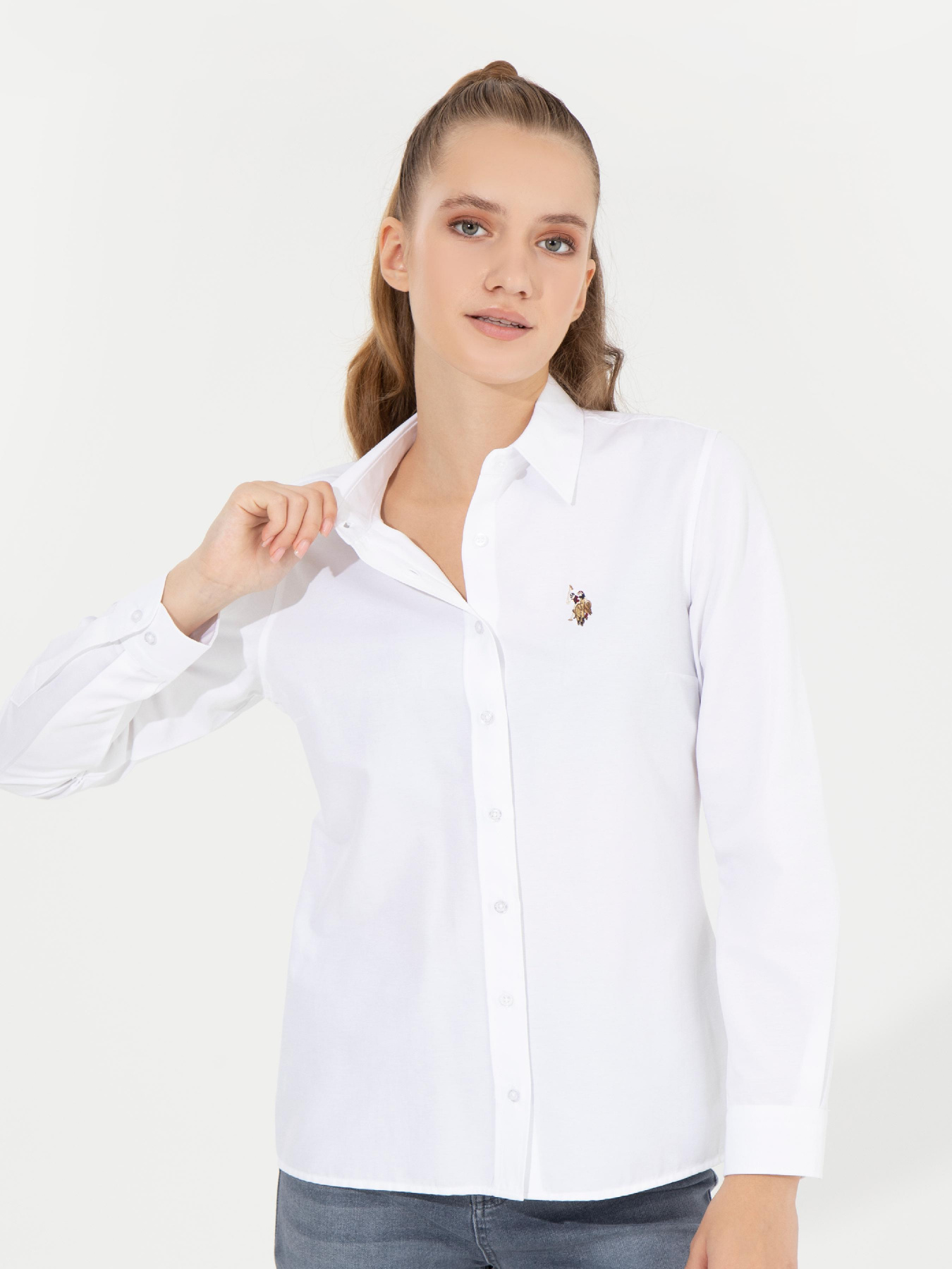 Рубашка US Polo модель G082GL004.000.1450242.VR013 Фото