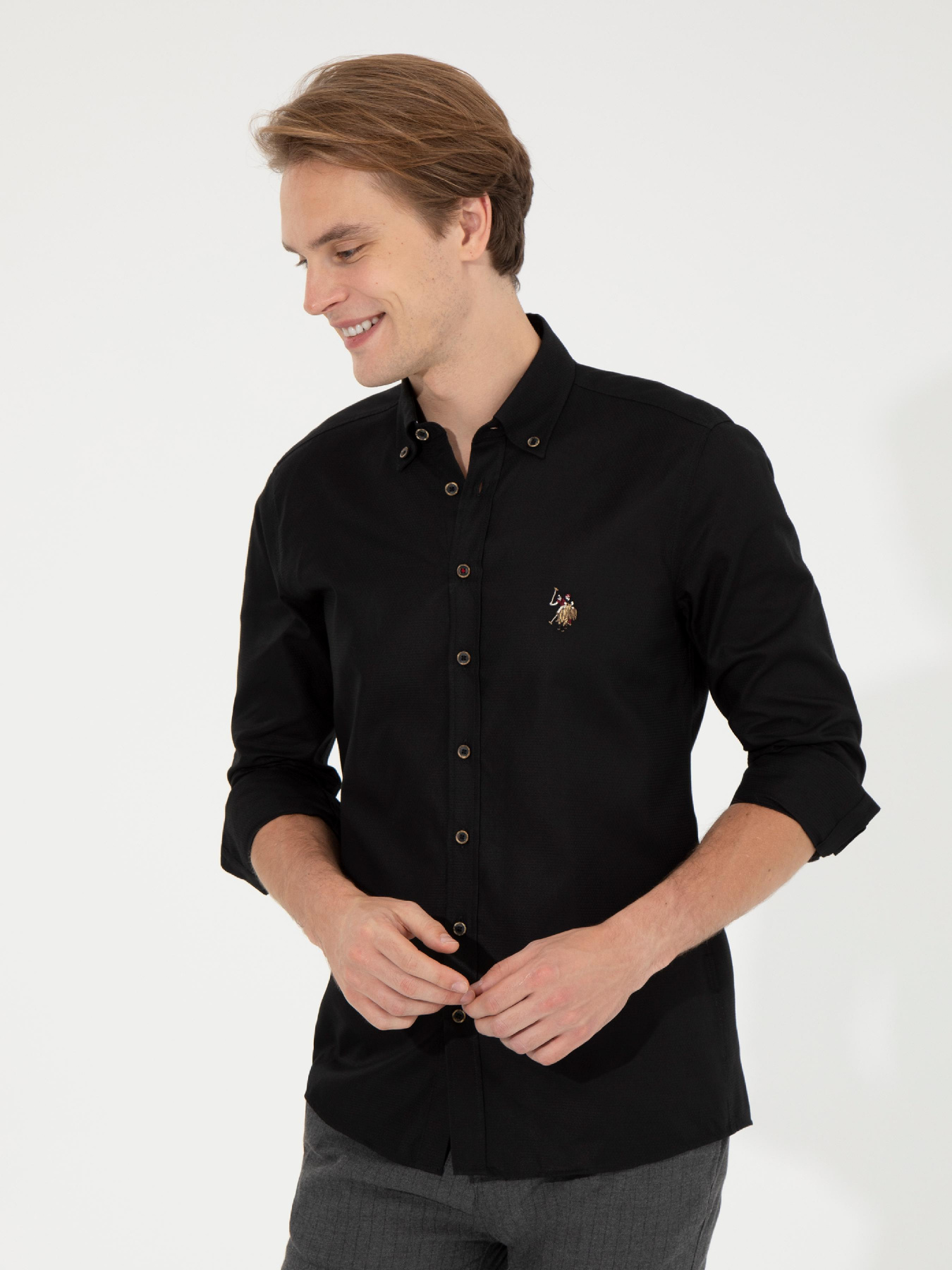 Рубашка повседневная US Polo модель G081SZ004.000.1450307.VR046 Фото