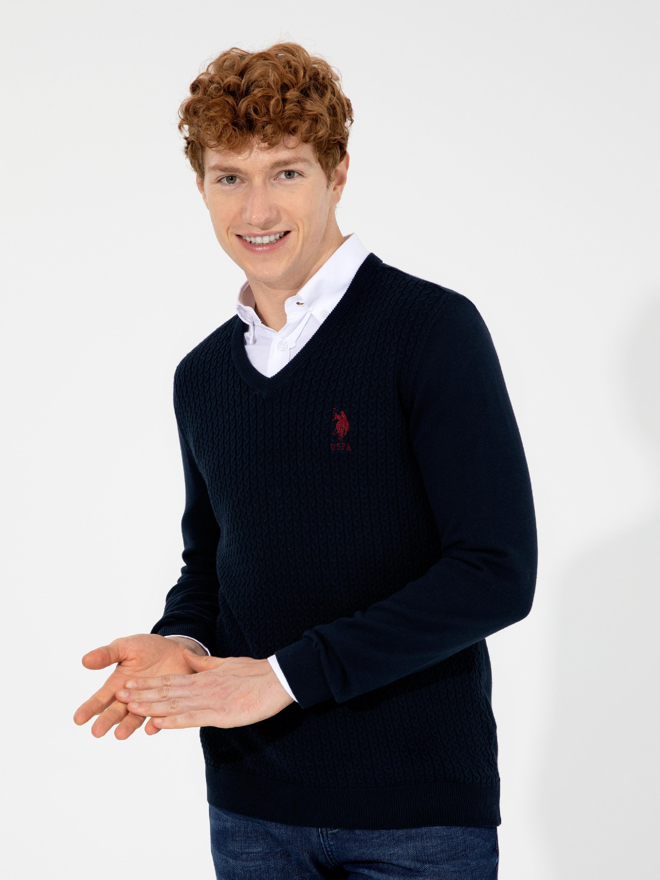 Джемпер US Polo модель G081GL0TK.000.1428982.VR033 Фото