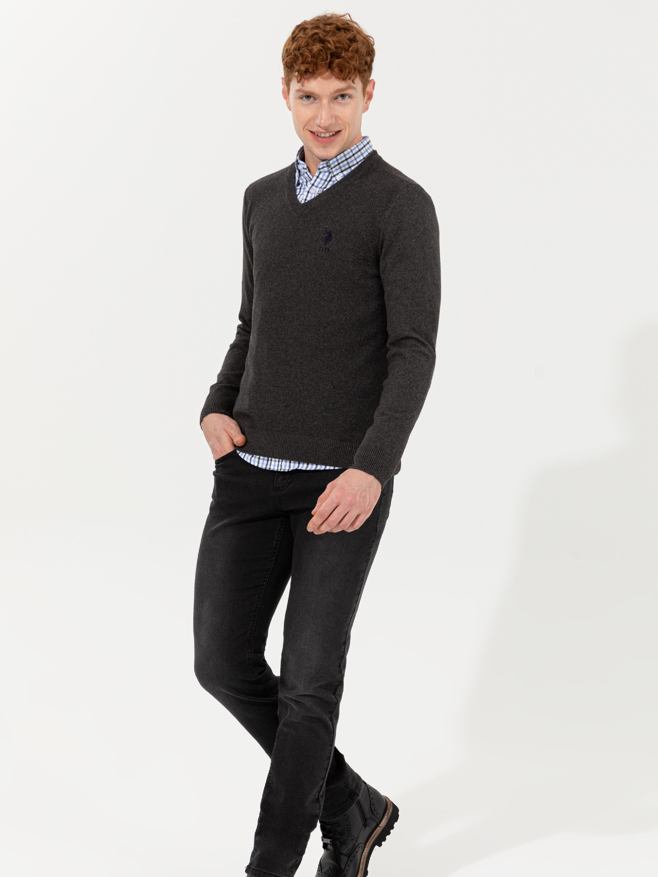 Джемпер US Polo модель G081SZ0TK.000.1428940.VR081 Фото