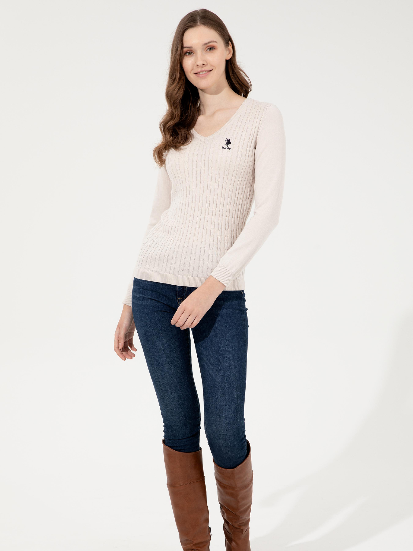 Джемпер US Polo модель G082GL0TK.000.1430193.VR071 Фото