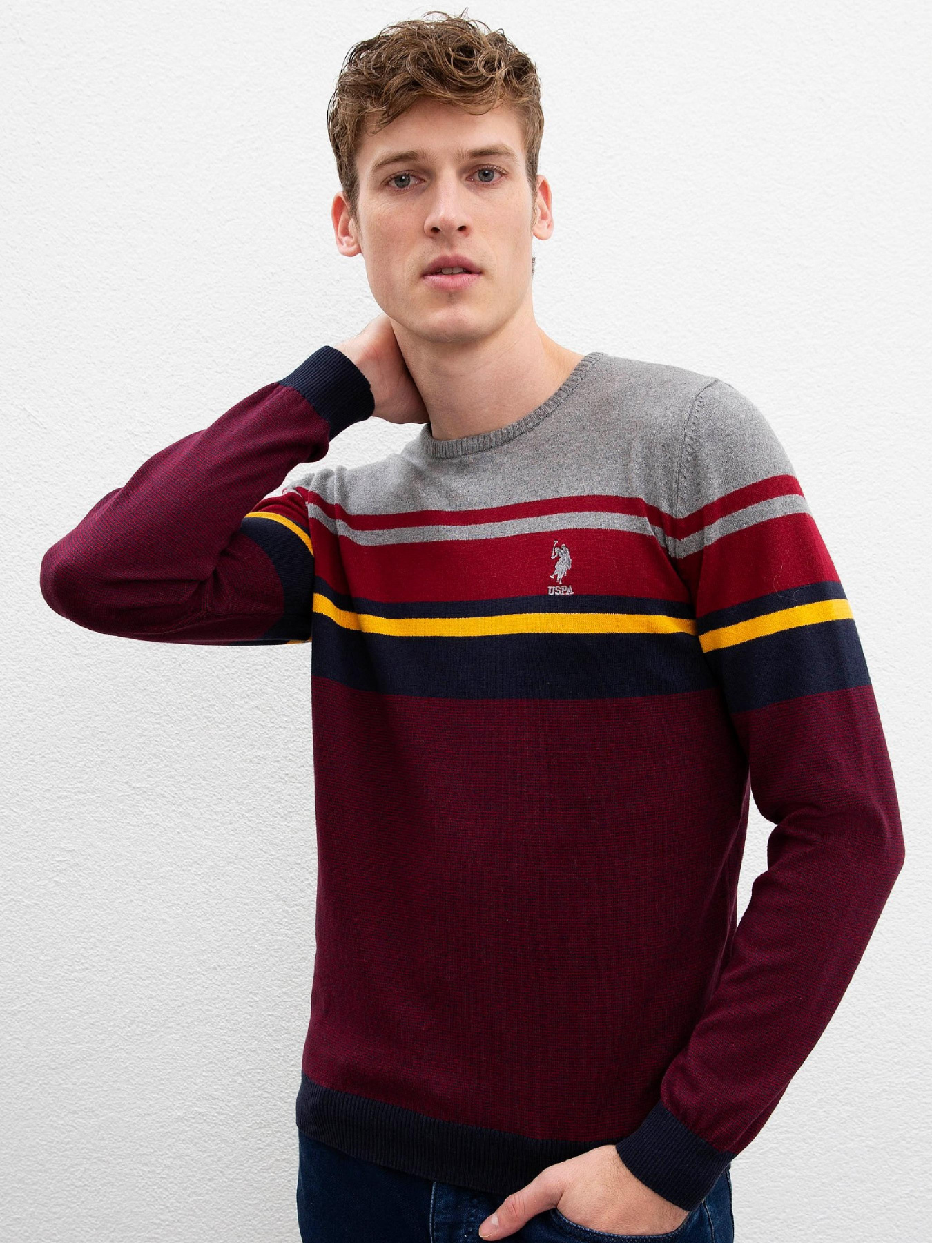 Джемпер US Polo модель G081GL0TK.000.809979.VR014 Фото