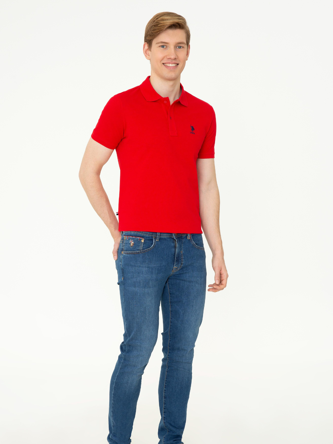 Зауженные джинсы US Polo модель G081SZ080.000.749827.DN0023 Фото