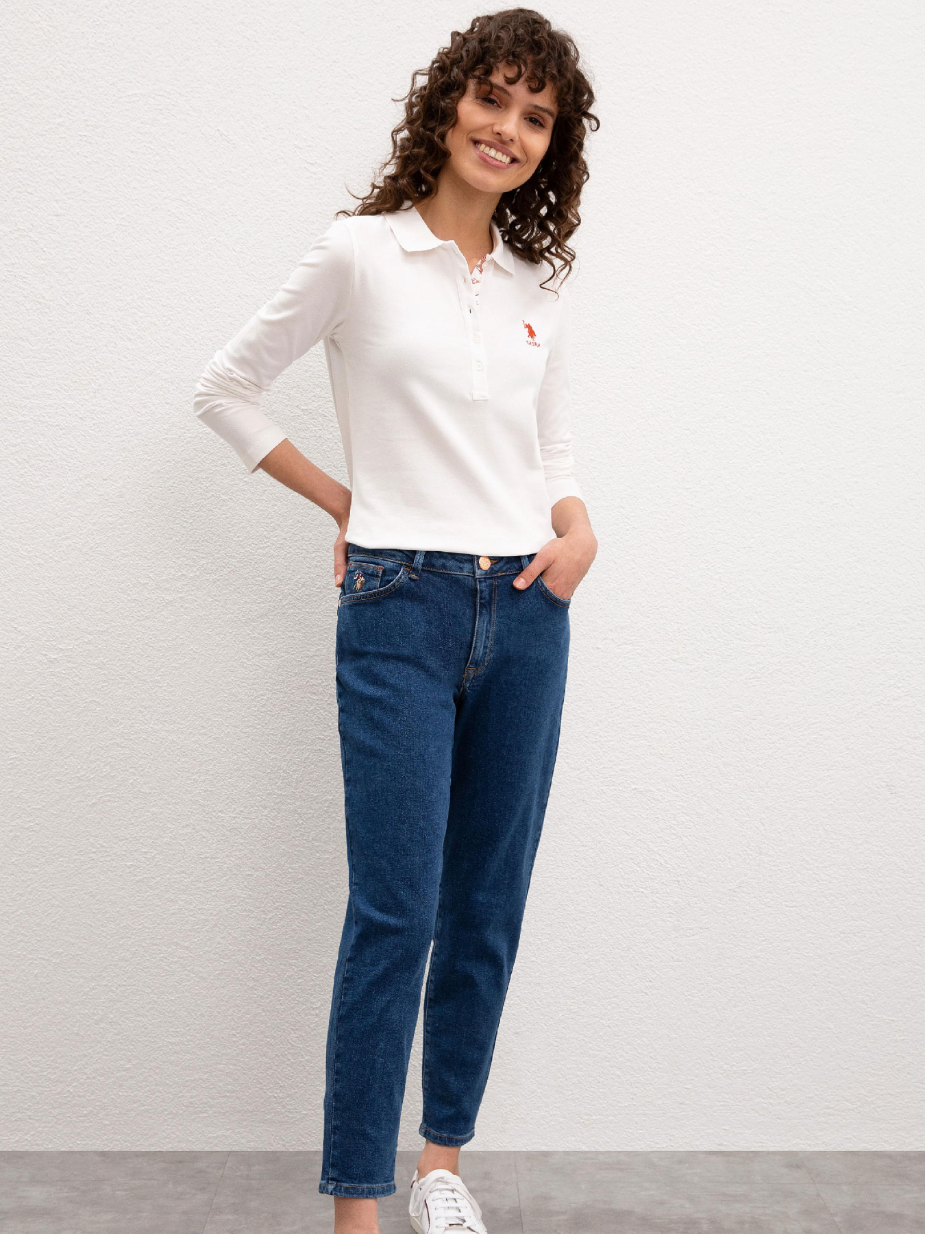 Джинсы мом US Polo модель G082SZ080.000.1068427.DN0023 Фото