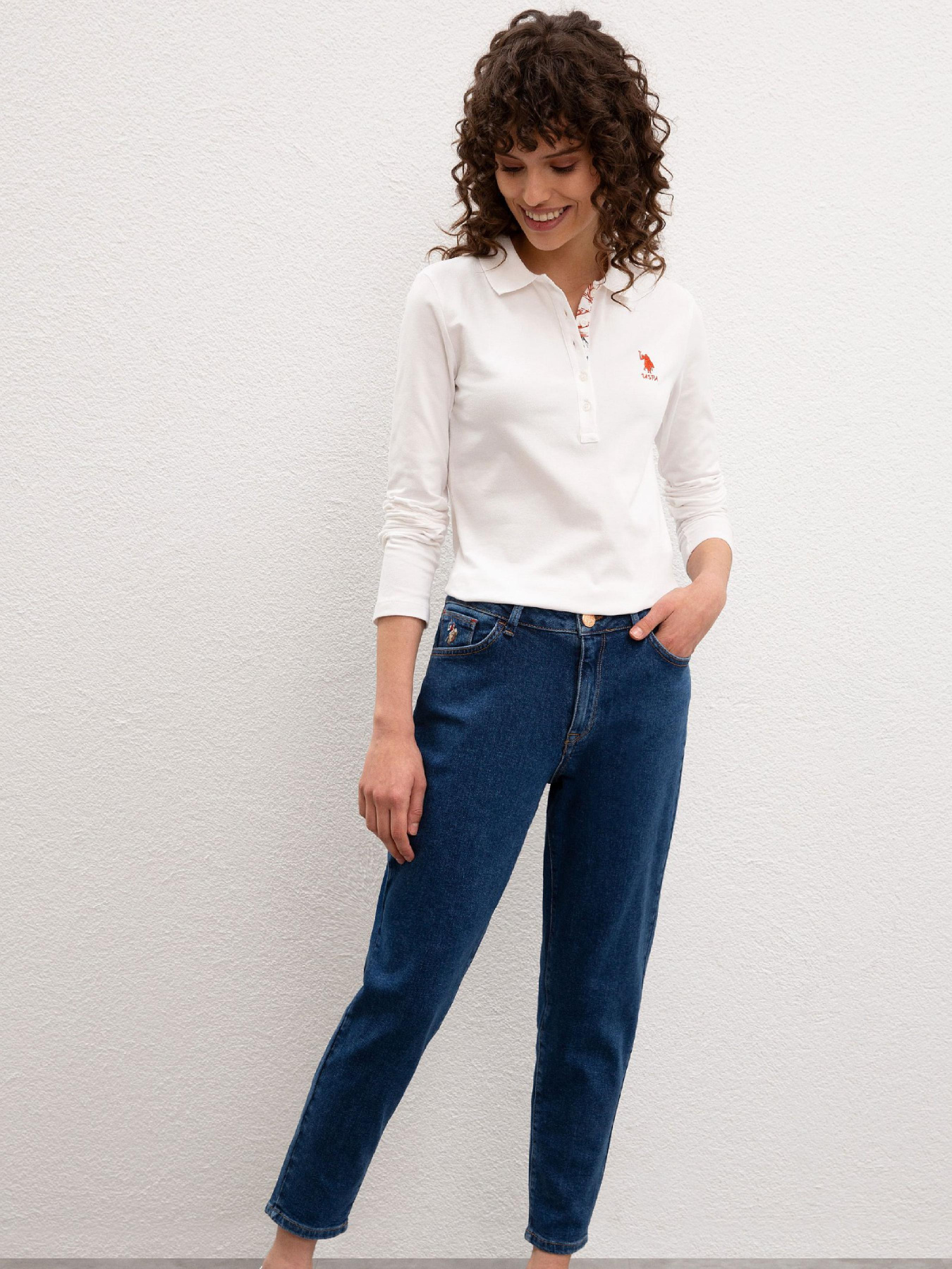 Джинсы мом US Polo модель G082SZ080.000.1068427.DN0023 Фото