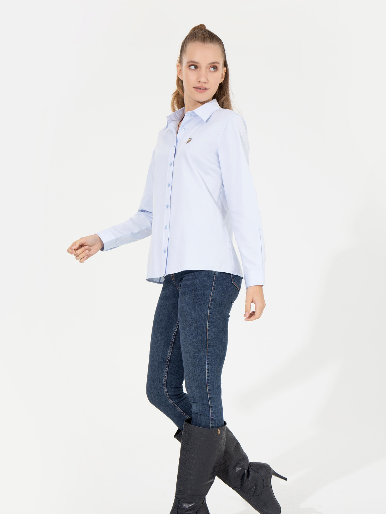 Рубашка US Polo модель G082GL004.000.1450242.VR003 Фото