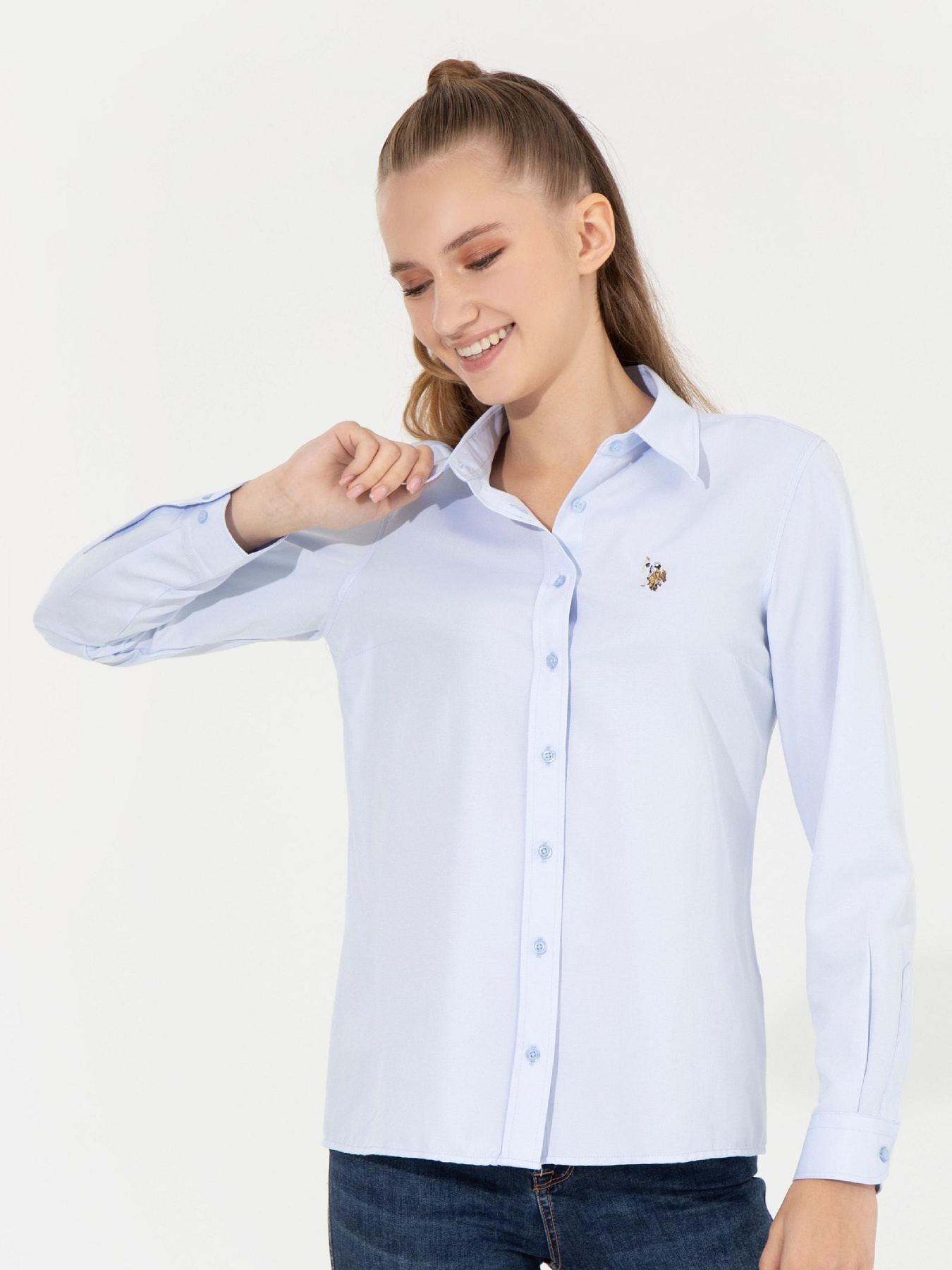 Рубашка US Polo модель G082GL004.000.1450242.VR003 Фото