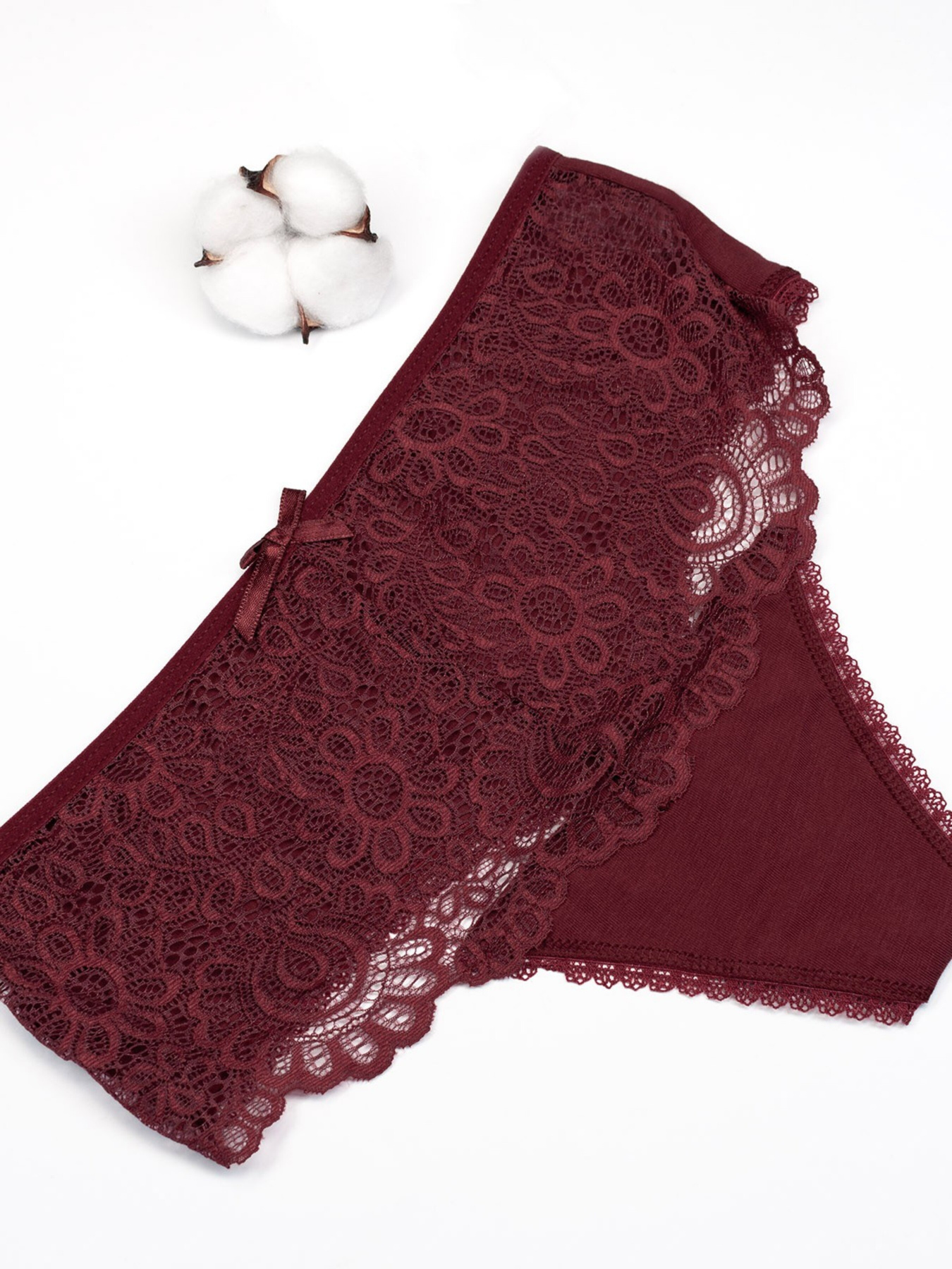 Трусы ISSA Plus модель BL2-585_burgundy Фото