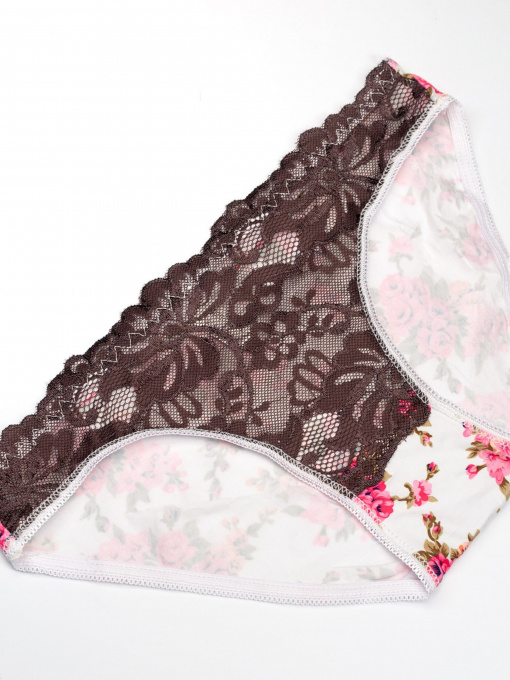 Труси ISSA Plus модель BL2-662_whitebrown Фото