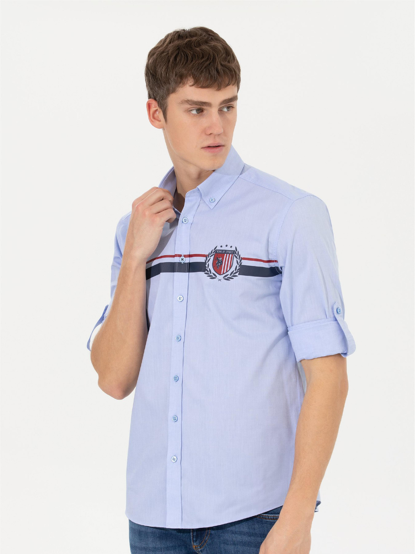 Рубашка повседневная US Polo модель G081SZ004.000.1461369.VR036 Фото