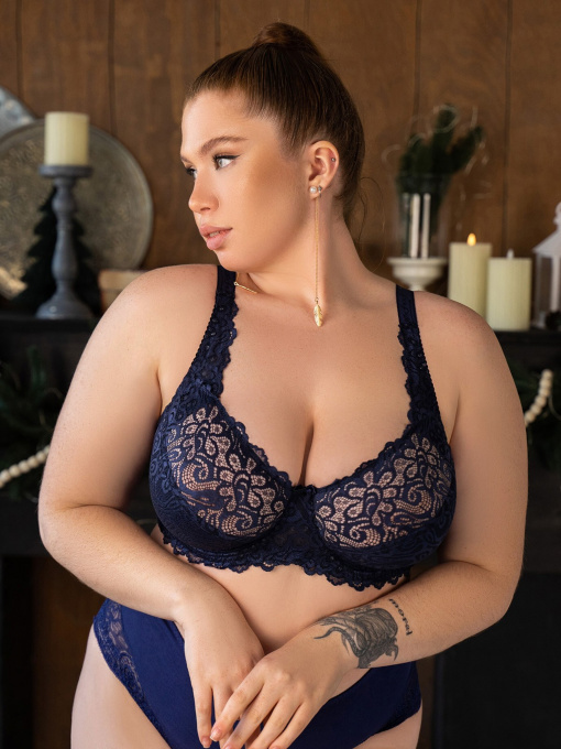 Бюстгальтер ISSA Plus модель BL2-566_darkblue Фото