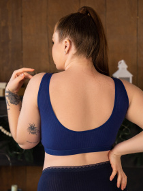 Бюстгальтер ISSA Plus модель BL2-577_darkblue Бюстгальтер ISSA Plus модель BL2-577_darkblue Фото