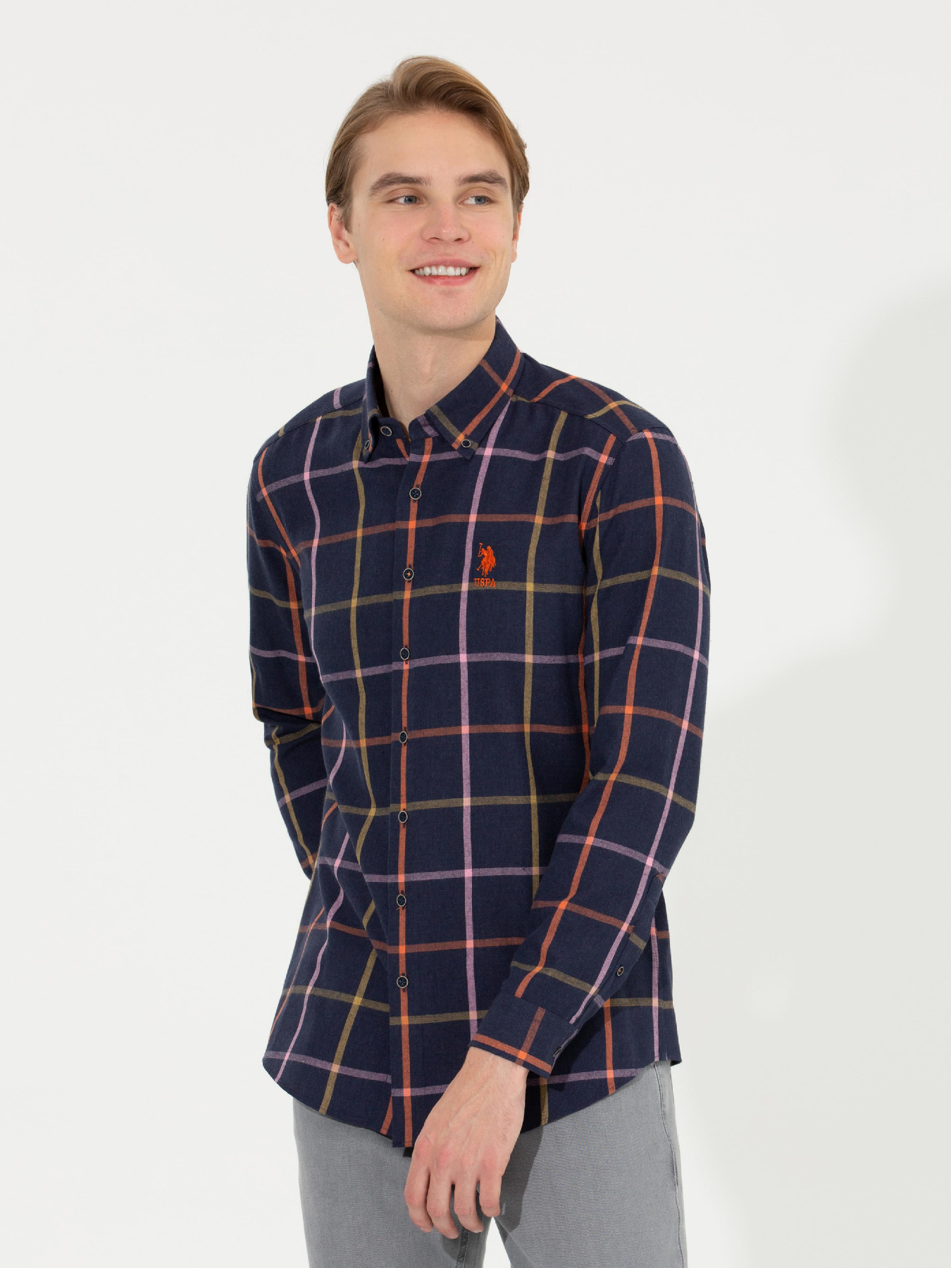 Рубашка повседневная US Polo модель G081SZ004.000.1461535.VR033 Фото