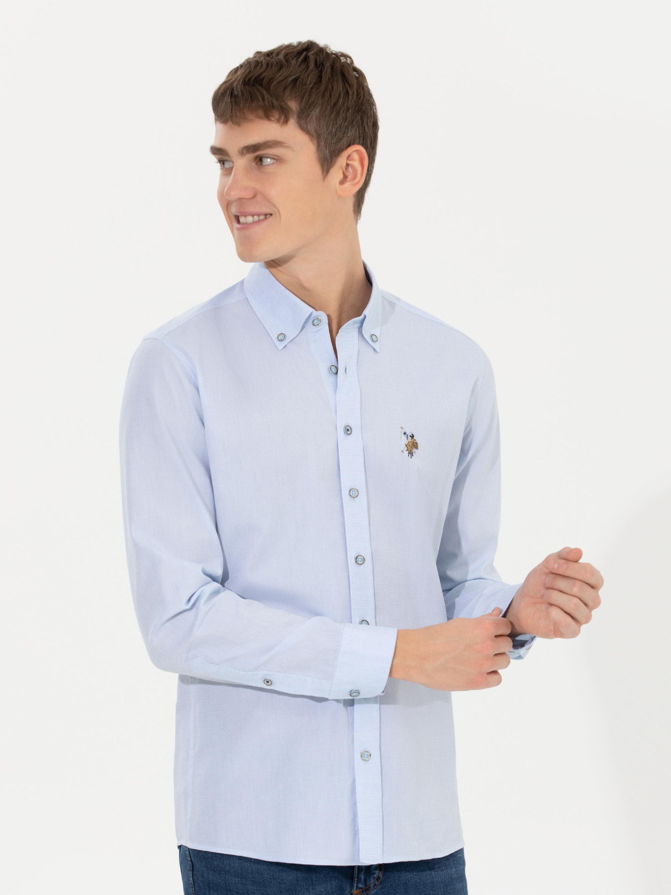 Рубашка US Polo модель G081SZ004.000.1450307.VR003 Фото