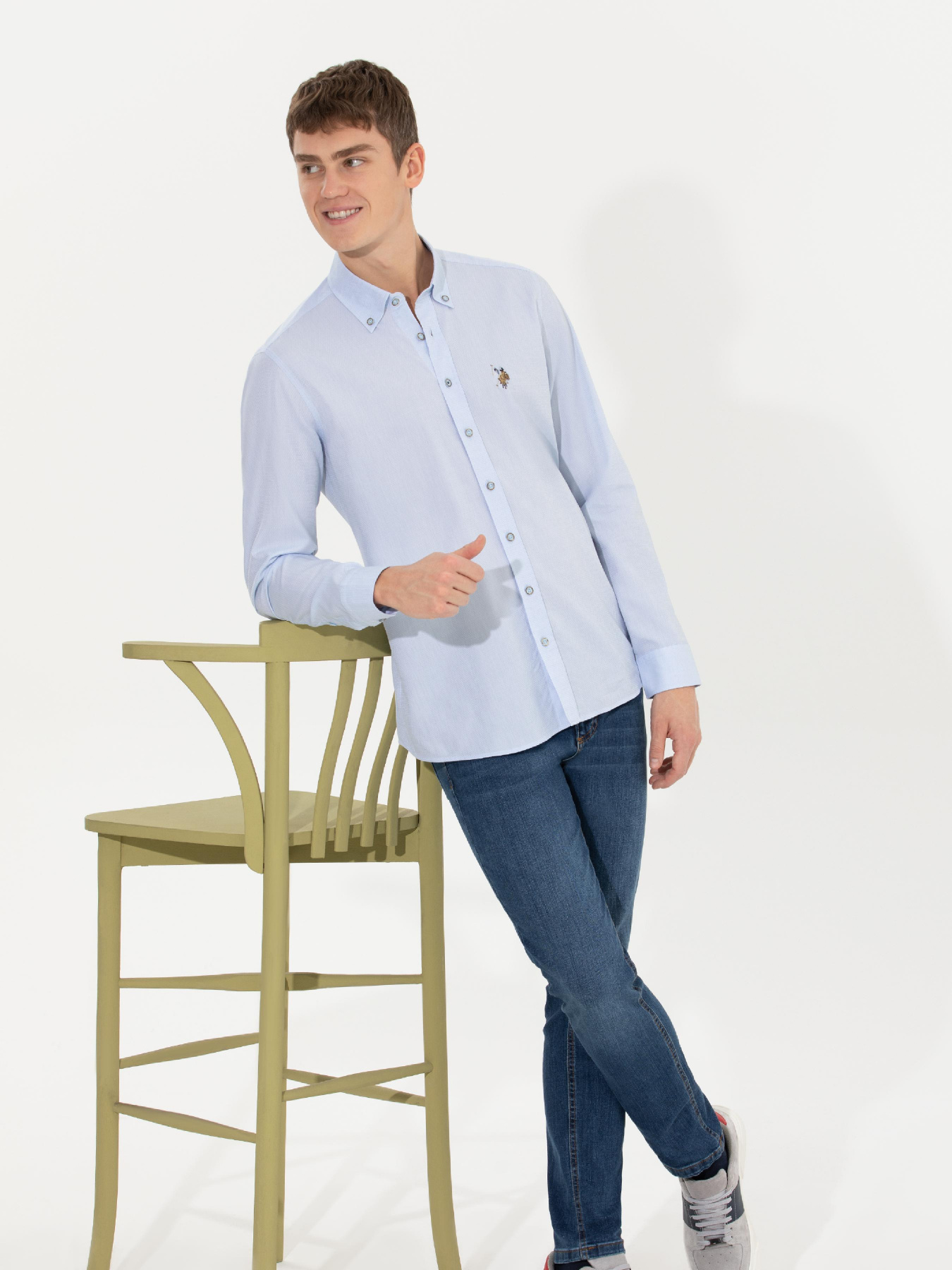 Сорочка повсякденна US Polo модель G081SZ004.000.1450307.VR003 Фото