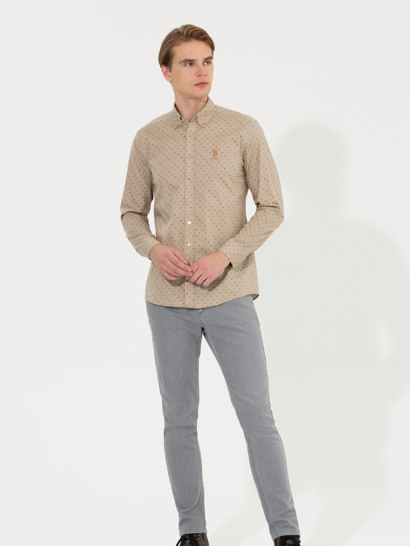 Рубашка US Polo модель G081GL004.000.1450152.VR049 Фото