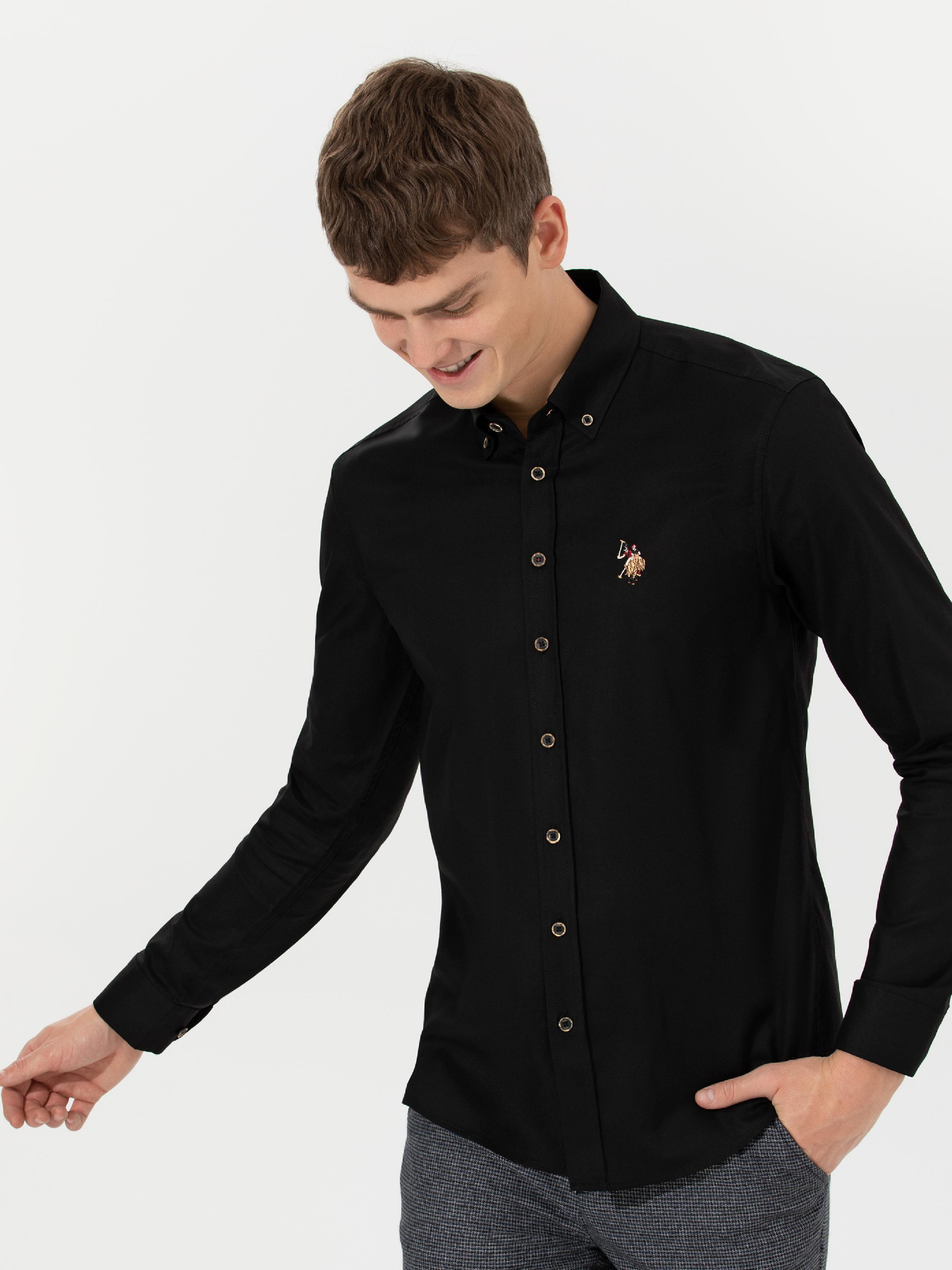 Рубашка повседневная US Polo модель G081SZ004.000.1450261.VR046 Фото