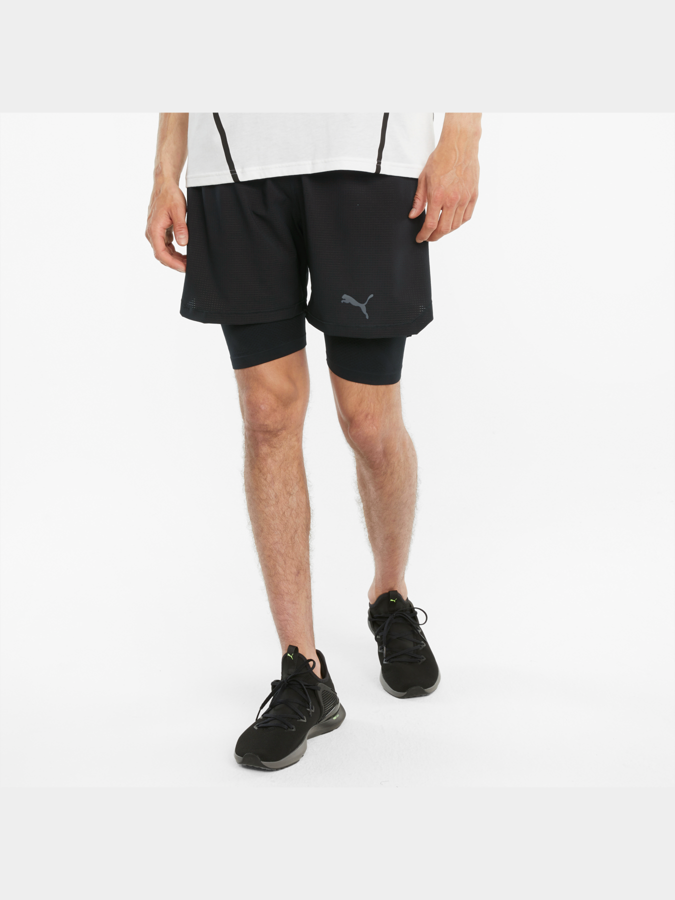 Шорты спортивные PUMA Train Evoknit 5" 2in1 Short модель 520869 Фото
