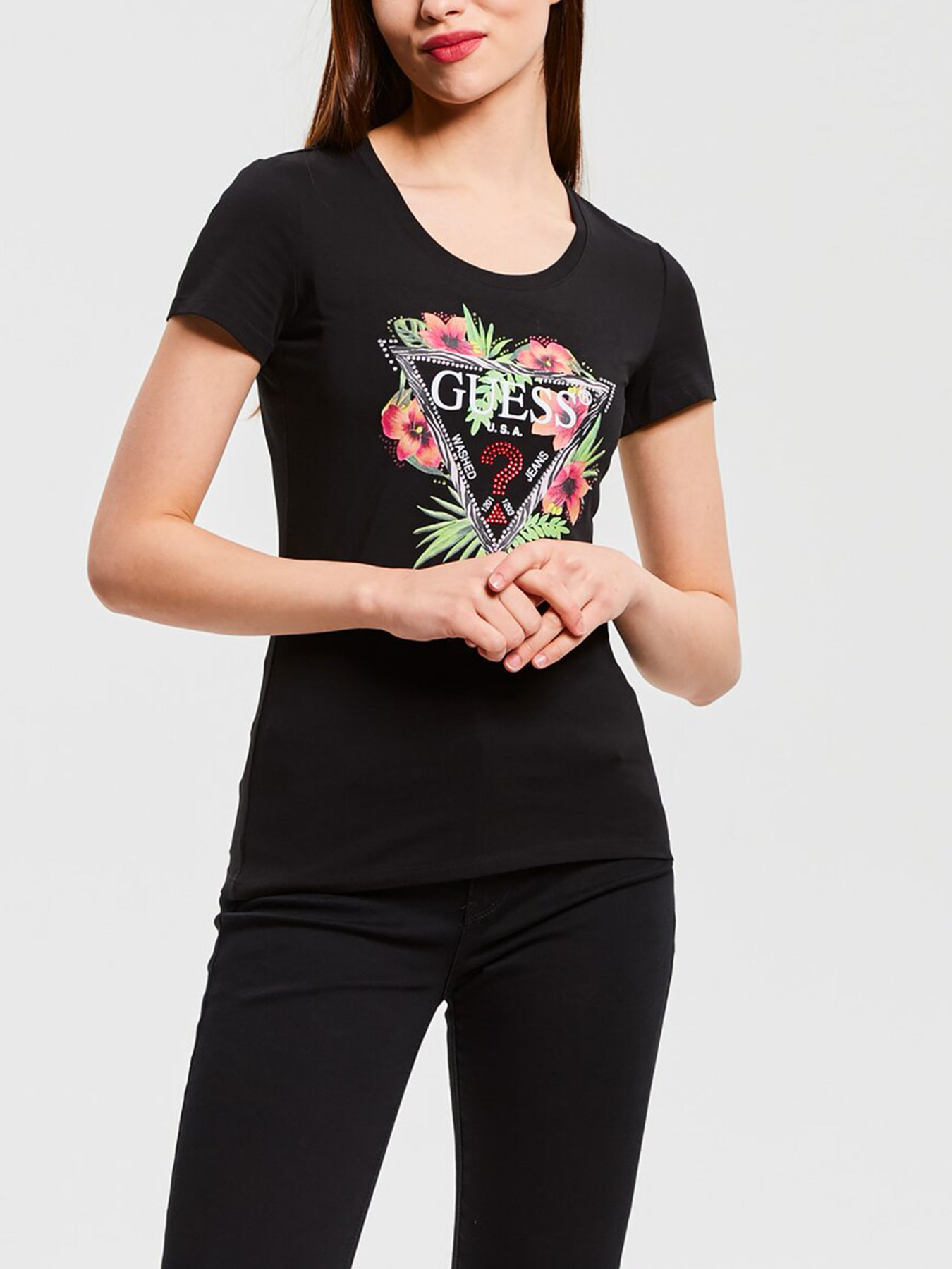 Футболки и поло GUESS модель W1GI0N-J1311-JBLK Фото