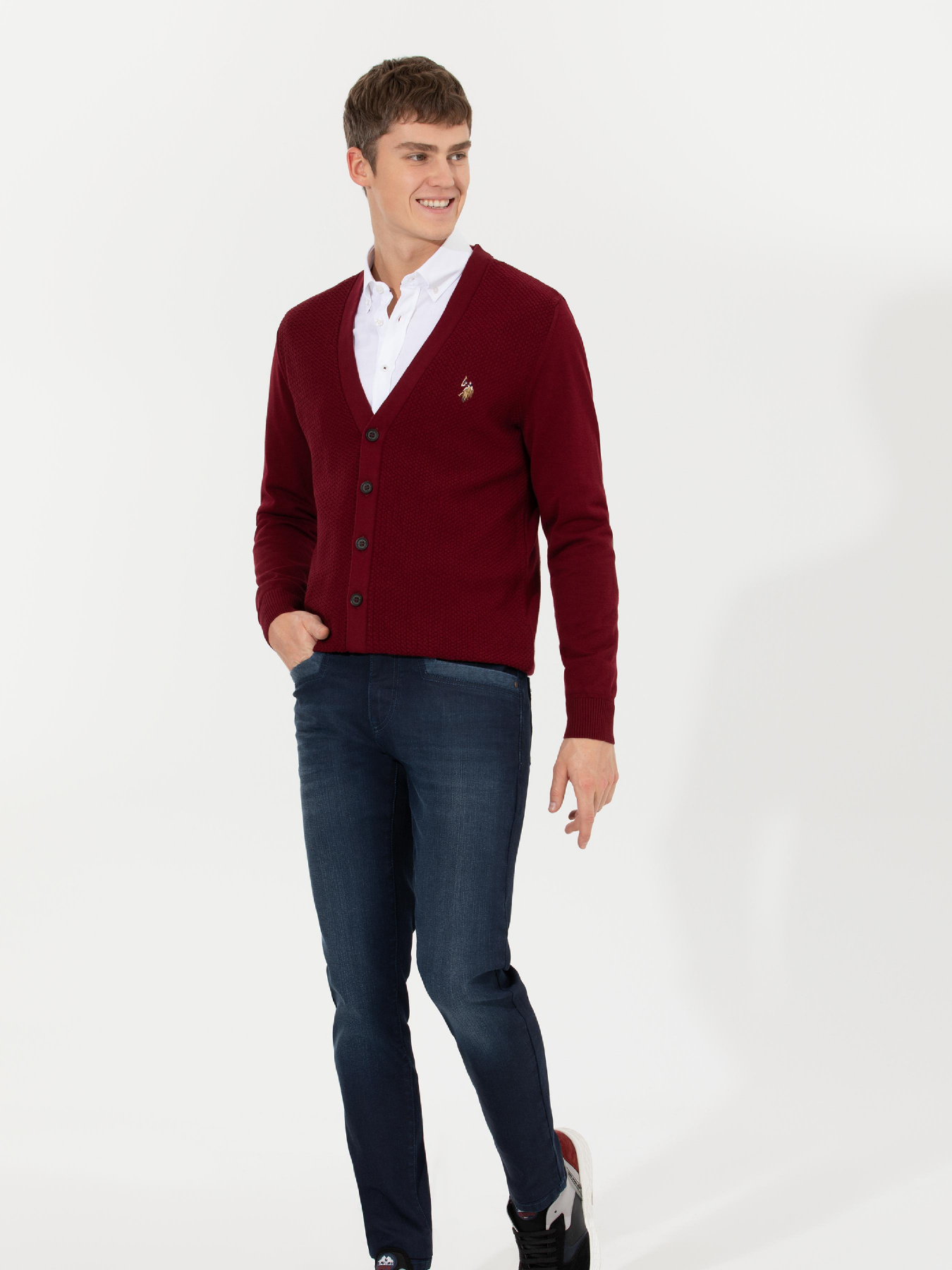 Кардиган US Polo модель G081SZ0TH.000.1428933.VR014 Фото