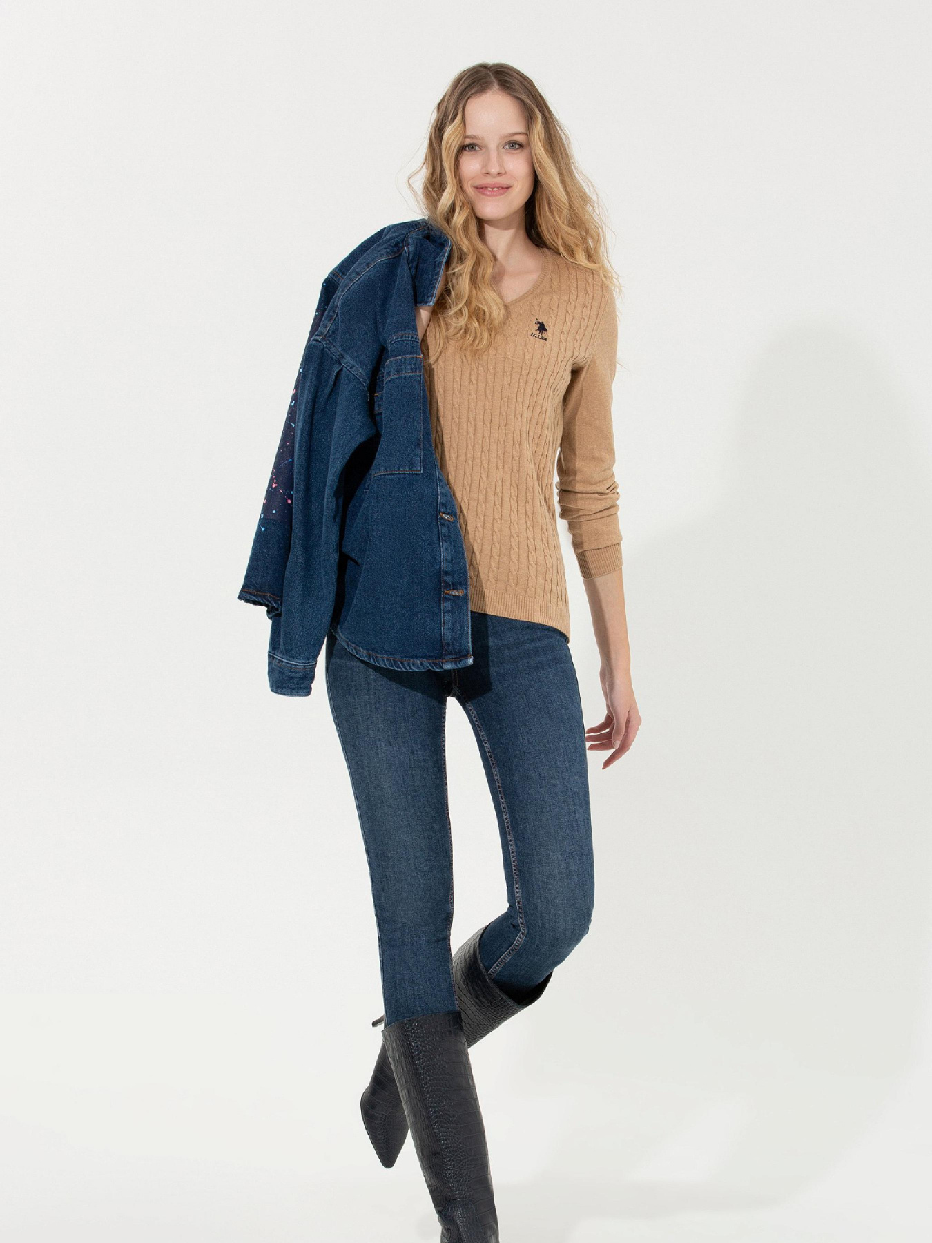 Джемпер US Polo модель G082GL0TK.000.1430193.VR122 Фото