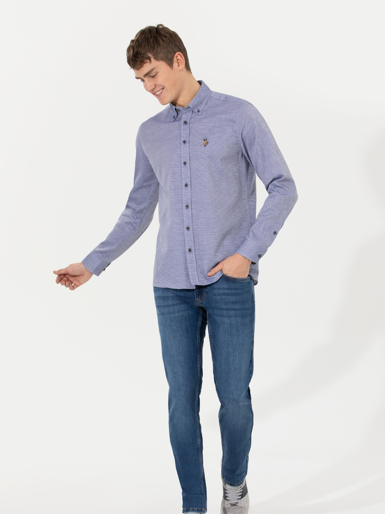 Рубашка US Polo модель G081SZ004.000.1450307.VR033 Фото