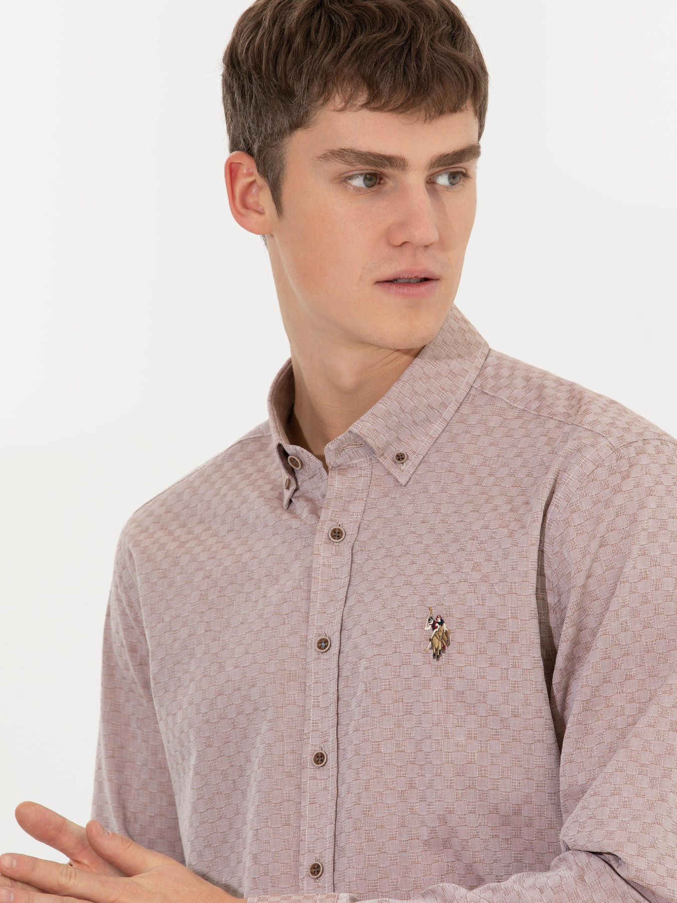 Рубашка повседневная US Polo модель G081SZ004.000.1461606.VR015 Фото