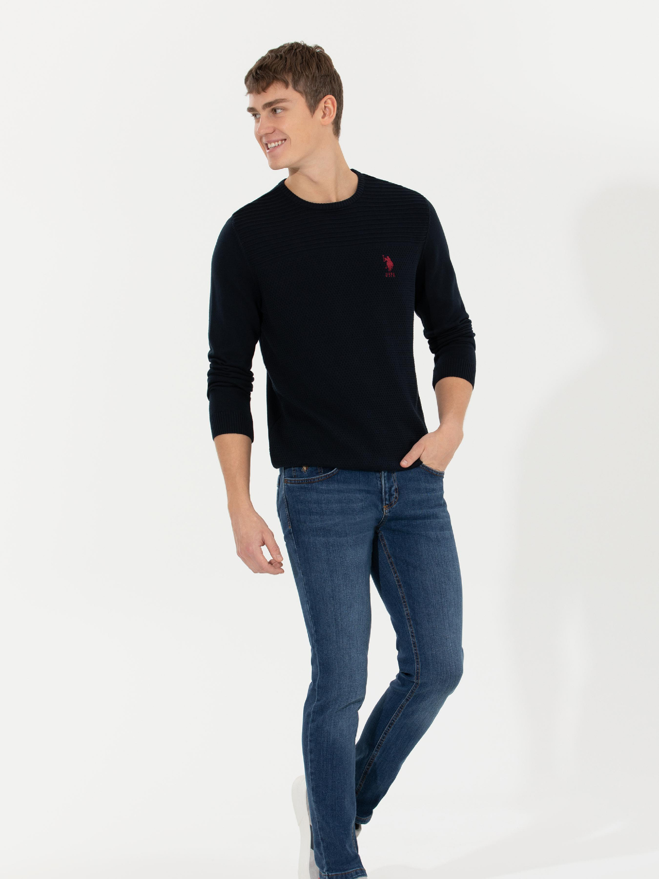 Зауженные джинсы US Polo модель G081SZ080.000.1452645.DN0022 Фото