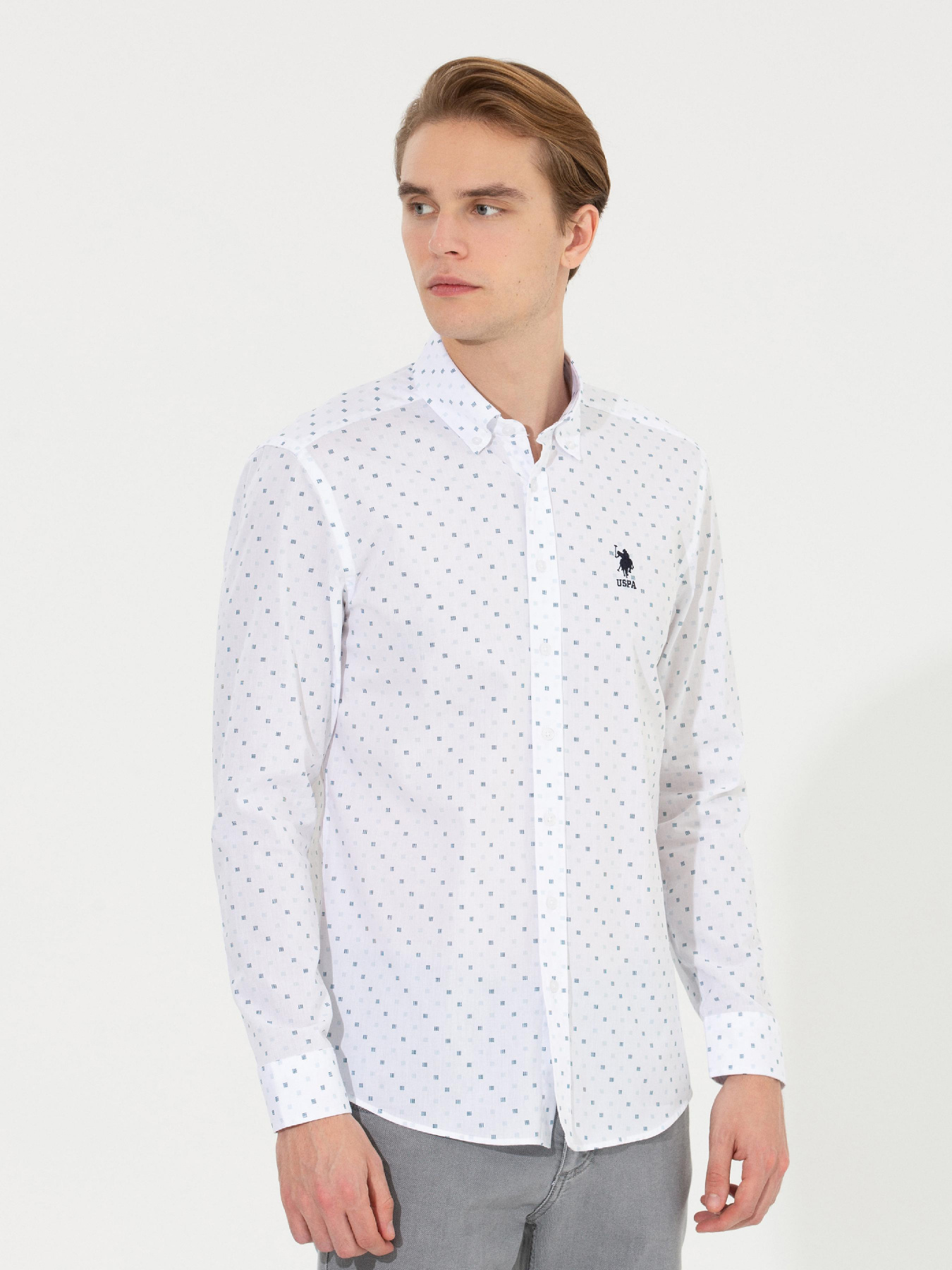 Рубашка US Polo модель G081GL004.000.1450152.VR013 Фото