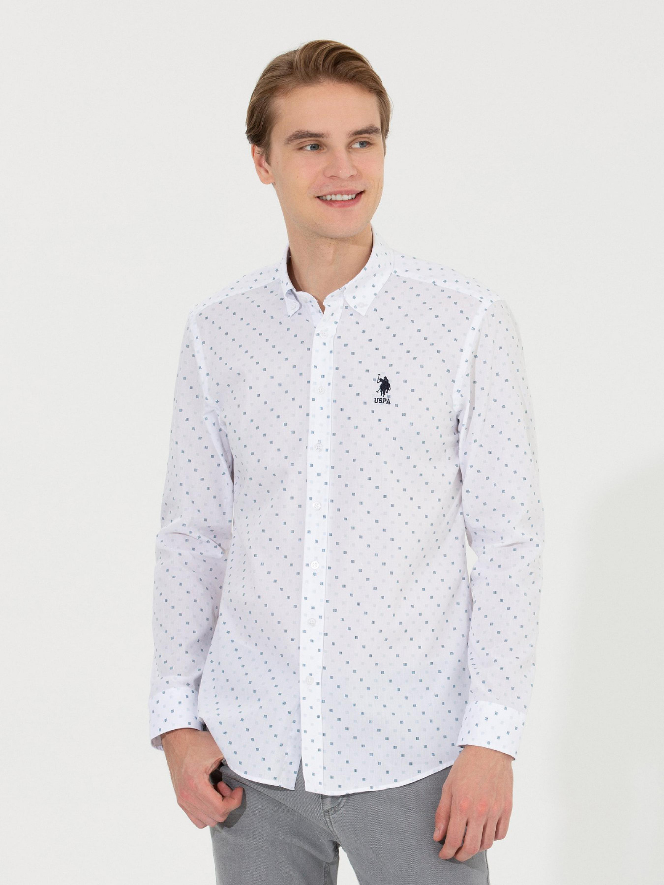 Рубашка US Polo модель G081GL004.000.1450152.VR013 Фото