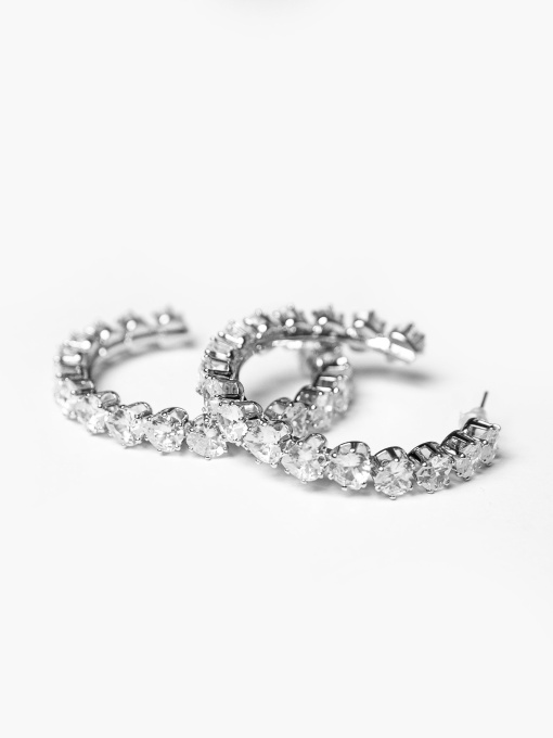 Серьги-кольца Gepur модель 43558 Фото