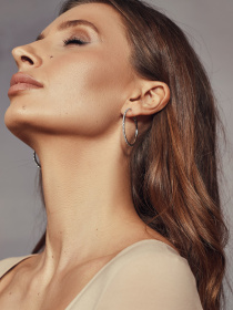 Серьги-кольца Gepur модель 43560 Фото