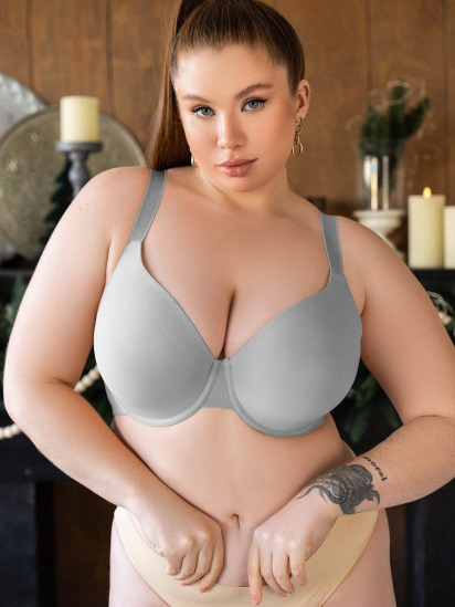 Бюстгальтер ISSA Plus модель BL2-638_grey - фото