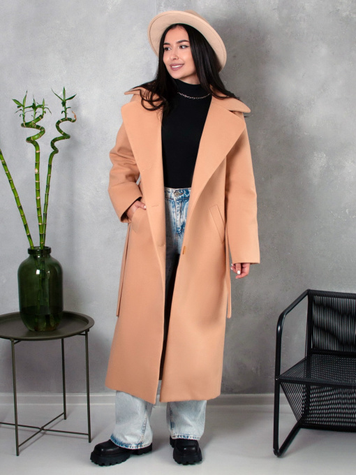 Пальто ISSA Plus модель 13540_beige Фото