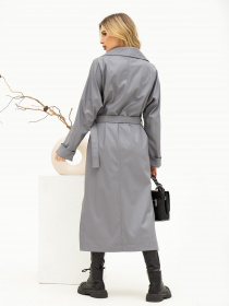 Тренч ISSA Plus модель 13585_grey Фото