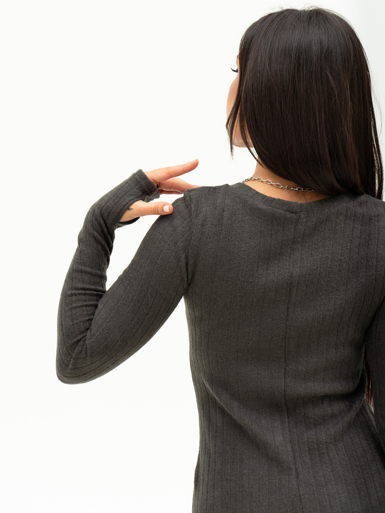 Сукня максі ISSA Plus модель 13646_darkgray Фото