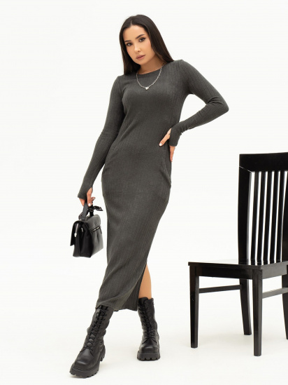 Сукня максі ISSA Plus модель 13646_darkgray - фото