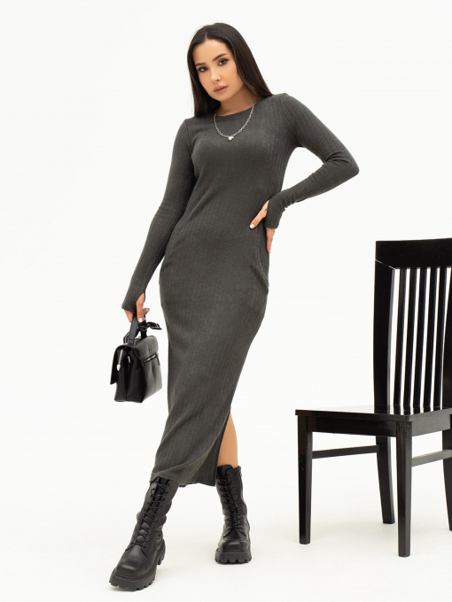 Платье макси ISSA Plus модель 13646_darkgray Фото