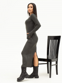 Платье макси ISSA Plus модель 13646_darkgray Фото