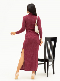 Сукня максі ISSA Plus модель 13678_burgundy Фото