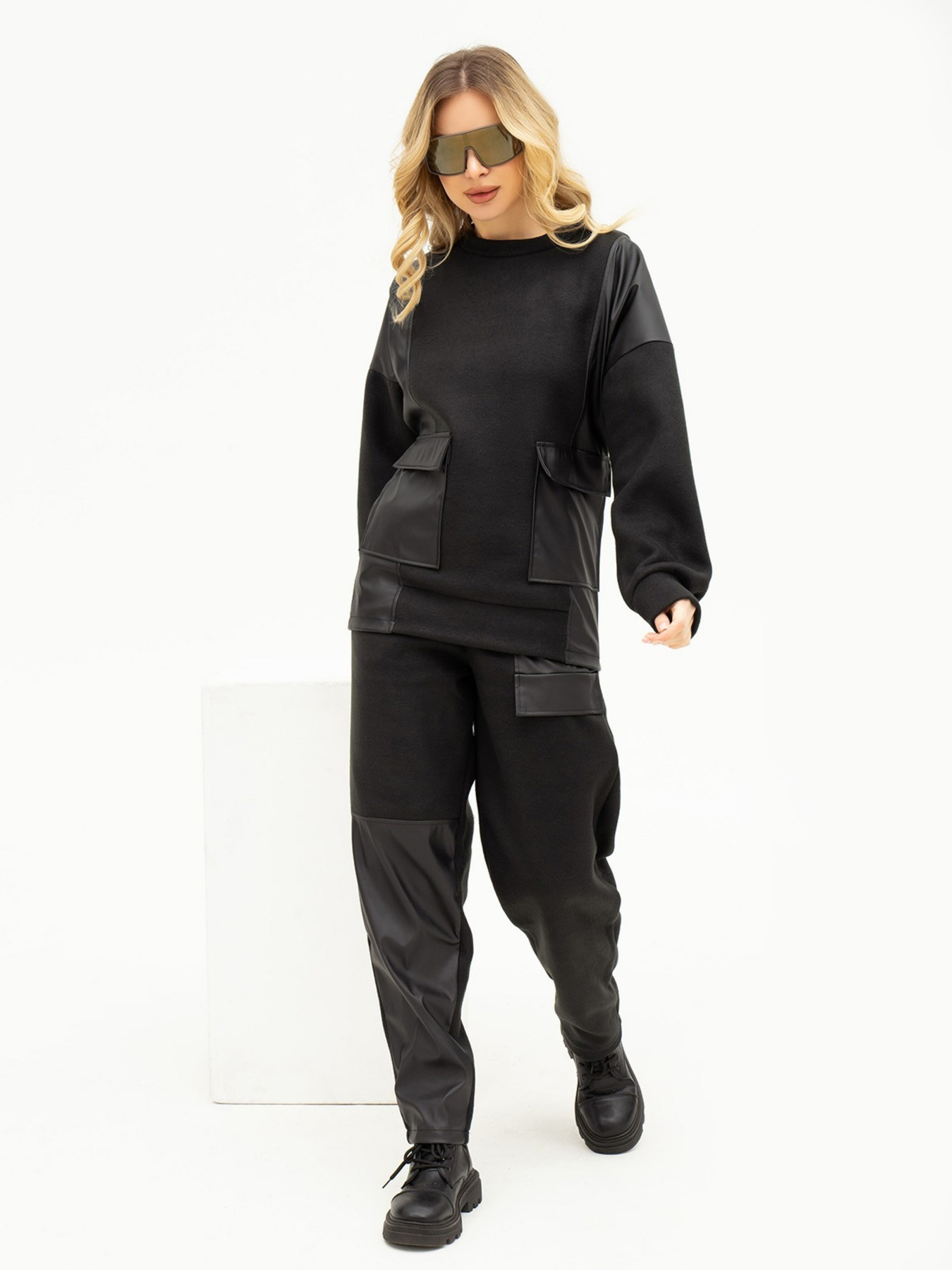 Спортивний костюм ISSA Plus модель 13679_black Фото